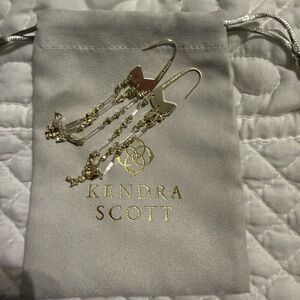 Kendra Scott Gold and Silver Dangle Earrings
